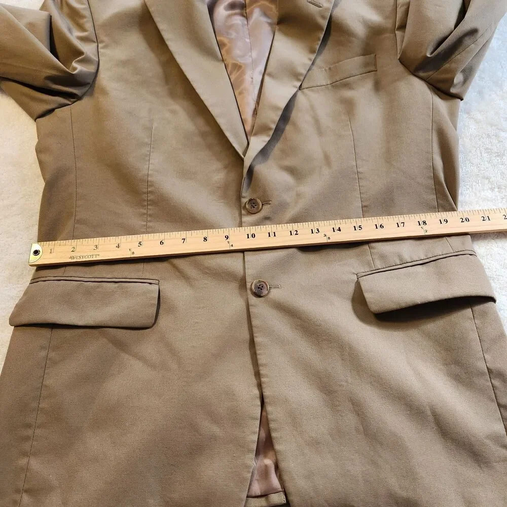 Jos. A. Bank Mens Light Brown Cotton Blend Sport Coat Blazer Jacket Size 41R